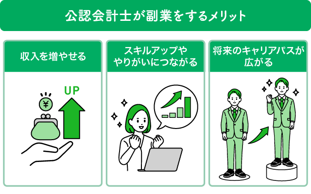 公認会計士が副業をするメリット