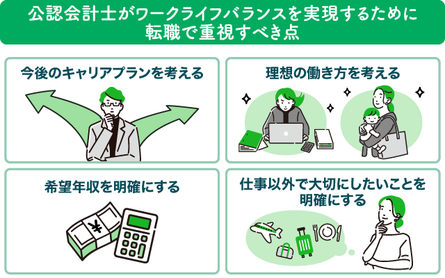 公認会計士がワークライフバランスを実現するために転職で重視すべき点